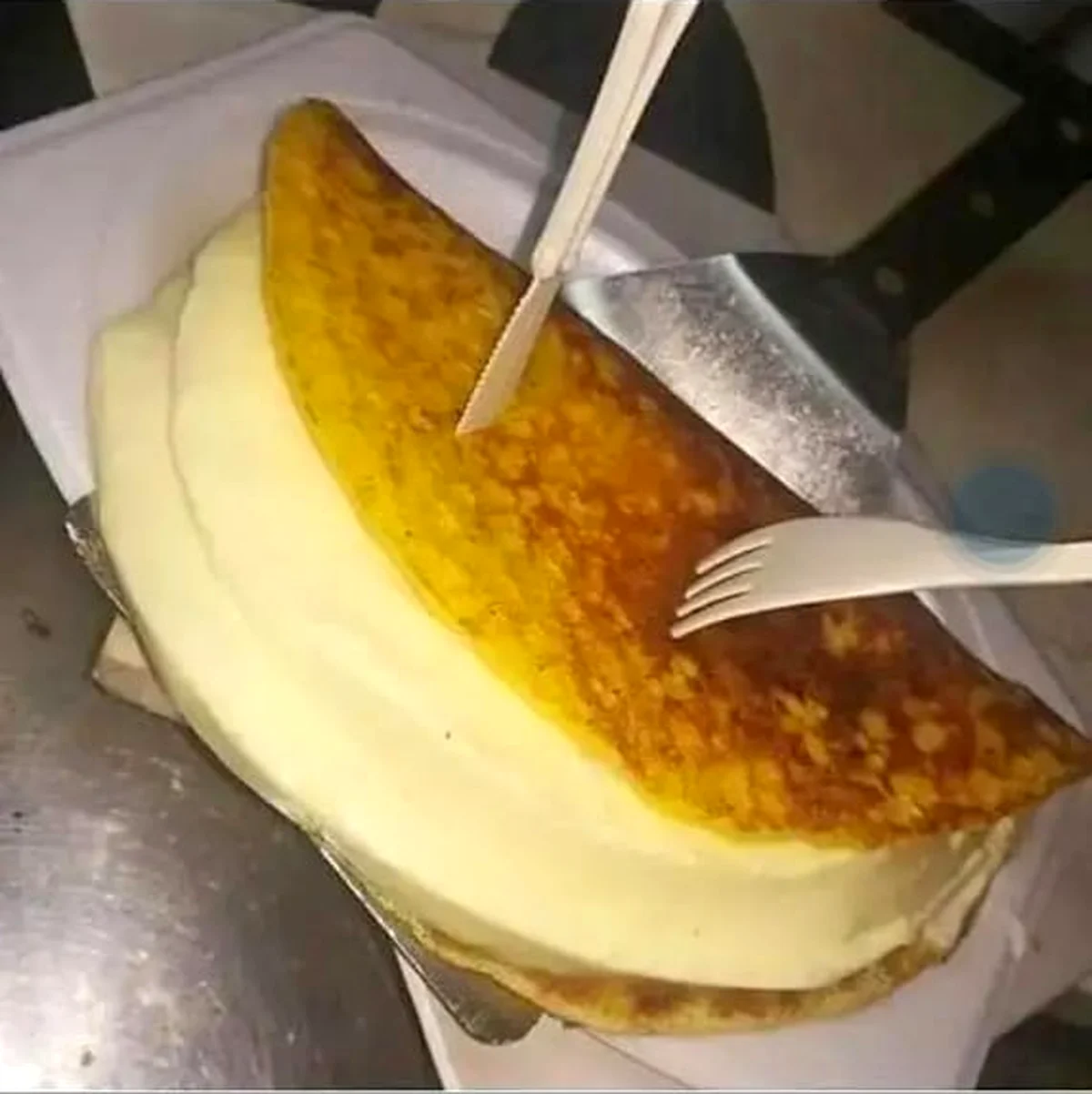 Cachapa con queso de mano