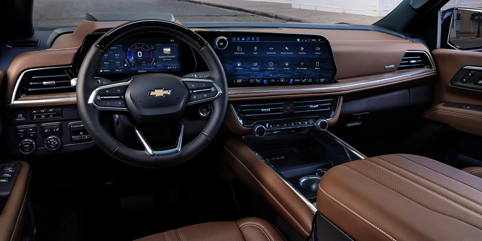 Front cabin of a Chevrolet Suburban