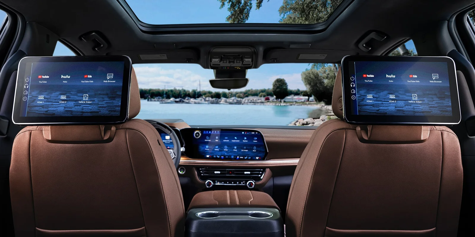 Rear cabin of a Chevrolet Suburban