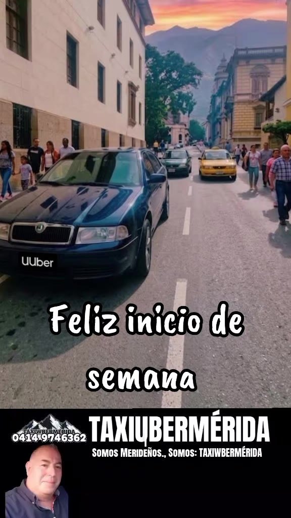 Taxi en las calles de Mérida